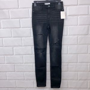Free People black slim jean W26
